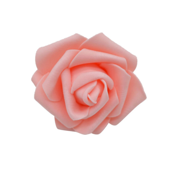 20 st 6 cm Stora PE Skumrosor Konstgjorda Blomhuvuden För Bröllopsfest Dekoration DIY Kransar Hem Dekorativa Hantverksmaterial F06 peach 30pcs