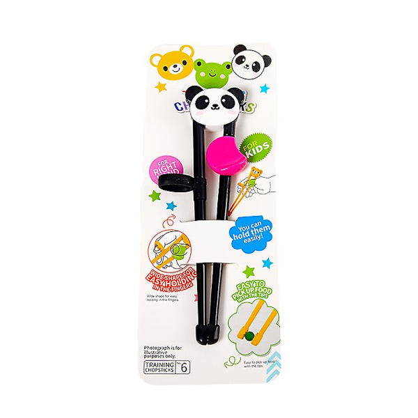 Tecknade Djurhuvud Ätpinnar Barn Ätträning Baby Lära Ätpinnar Panda Panda