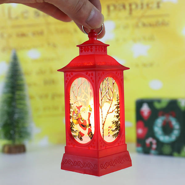 Jul Stormlykt Lysestake Lampe Liten Nattlampe Gammel Snømann Dekor Liten Nattlampe Skrivebordsdekorasjon 2021 new small old man