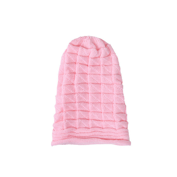 Plissert Flensermmansjett Lue Dame Høst og Vinter Ski Ullue Utendørs Strikket Lue Camel L（58-60cm）