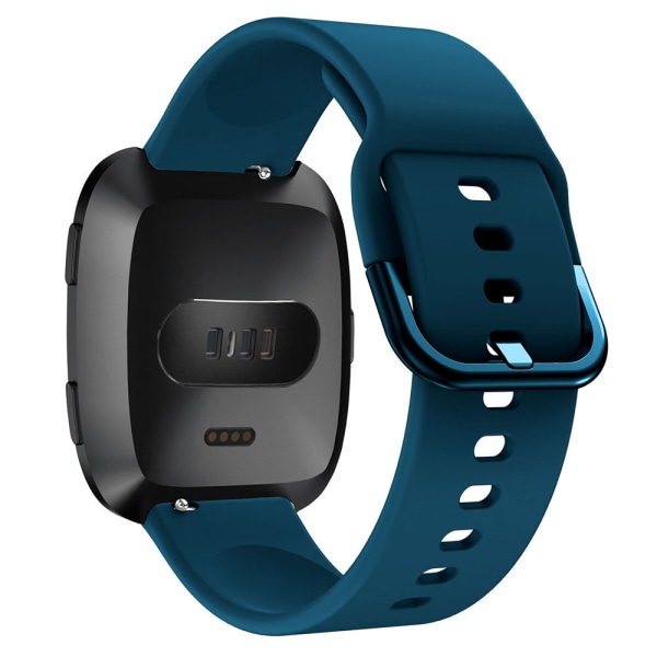22mm pehmeä silikoni ranneke Fitbit Versa -kelloon, korvaavat lisävarusteet, rannekoru, ranneke Fitbit Versa -kellon rannekkeisiin Orange 22.5mm