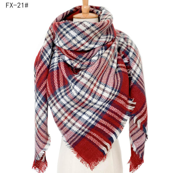 Höst- och vinter Cashmere-liknande Plusstorlek Dubbelsidig Qicaigei Fyrkantig Sjal Dam scarfgirl1122SF 140cm
