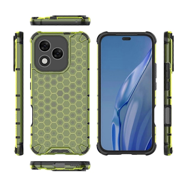 Honeycomb Støtsikkert Telefondeksel For Honor 400 Lite Green