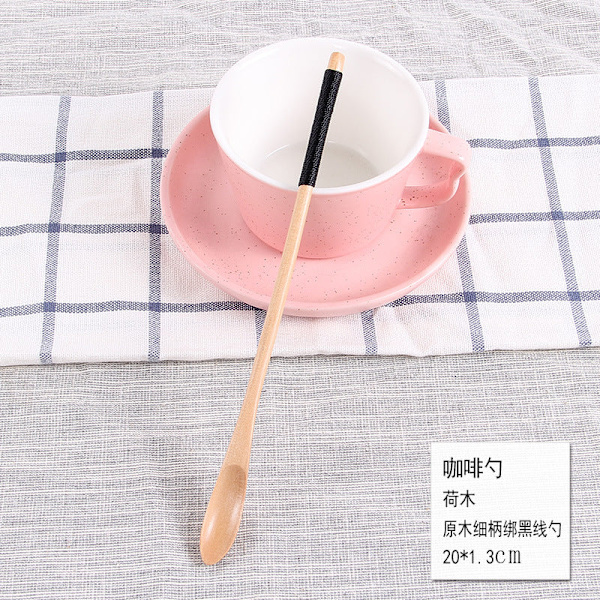 Japanilaistyylinen pitkäkahvainen kahvilusikka, luova puinen astiasto, sekoitustanko, maitotee, maito, hunaja, pieni puulusikan valmistaja Log fine handle wireless spoon