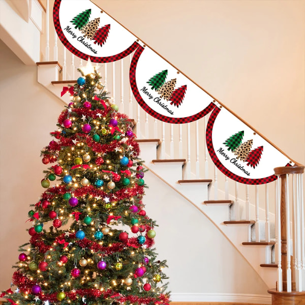 Jul Utomhus Fläktformad Flagga Banner Juldekoration för Hemmet 2023 Jul Drop Ornament Xmas Navidad Gåva Nyår 2023 D