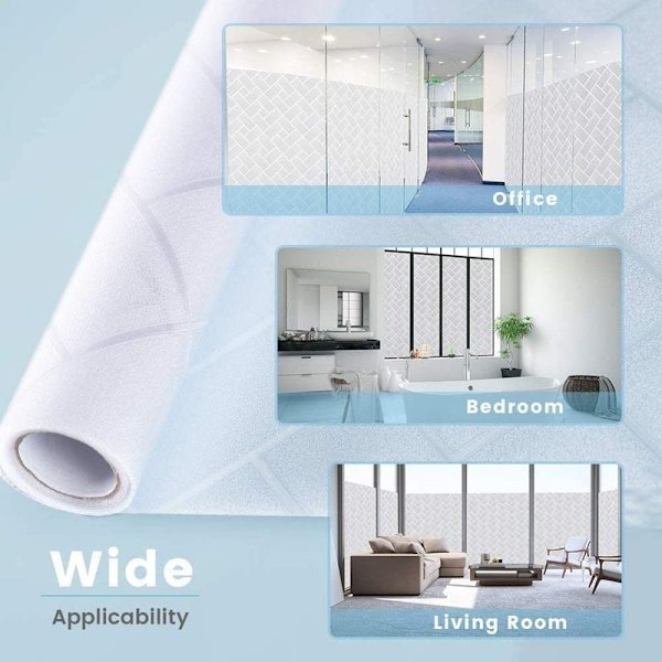 Ikkunatarra Lasitarra Näkösuoja Uusi PET Sähköstaattinen Lasipaikka Ikkunakalvo Itseliimautuva Himmeä window shade 60 cm x 100 cm