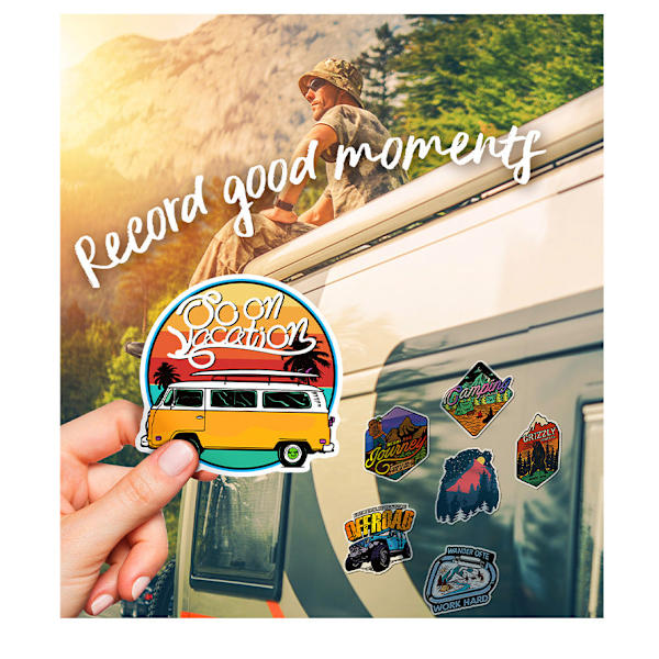50 st Utomhus Stickers Kustresa Landskap Bumper Stickers Äventyr Camping Bagage Graffiti Stickers Default Title