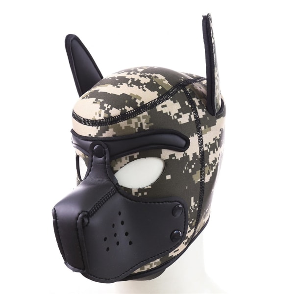 Rollespil Hund Sexet Cosplay Kostume Fuld Hoved Maske Blød Polstret Latex Gummi Hvalp Aftageligt Legetøj F