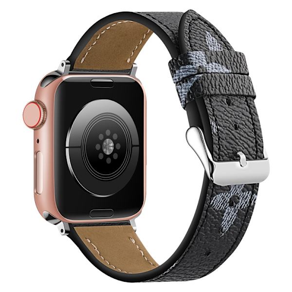 Kellon ranneke Apple Watch iWatch harmaa kukka 38/40/41