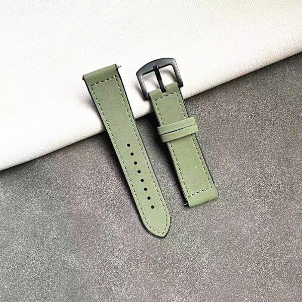 Klockarmband för Apple Watch iWatch Modell 38/40/41 Militärgrön-Svart Spänne