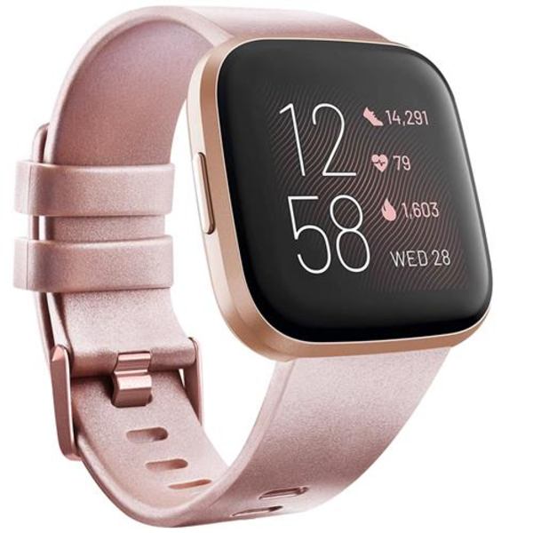 Armband för Fitbit Versa 2 Versa Band Mjuk TPU Ersättningsarmband för Fitbit Versa 2 Versa Lite Klockarmband Rose Gold Size L For Versa 1 2