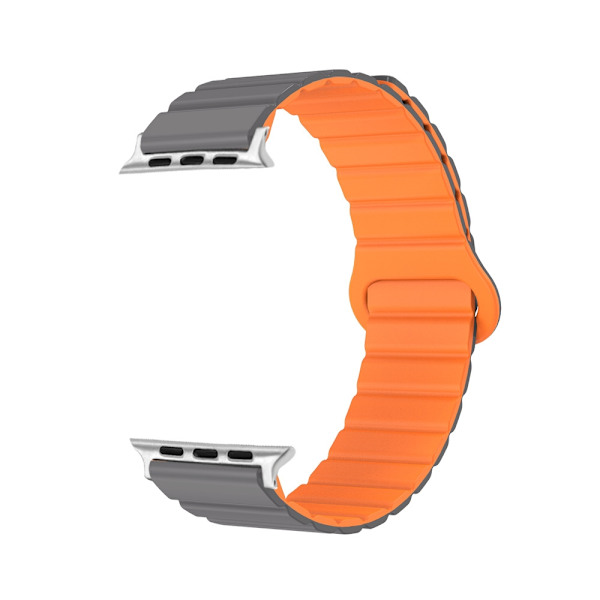 Klockarmband för Apple Watch iWatch 38-40-41mm grå + orange
