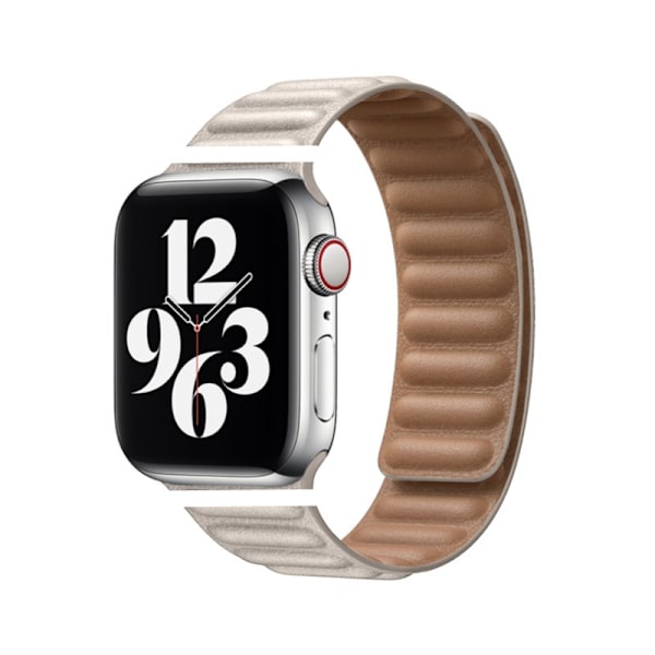 Klockarmband för Apple Watch iWatch 38/40/41/42mm-S10 Läder Magnetisk-26 Stjärnljus