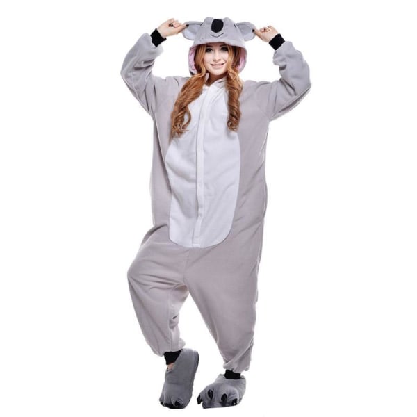 Män Kvinnor Kigurumi Onesie Pyjamas Unisex Animal Cosplay Kostym För Halloween Party Brown L
