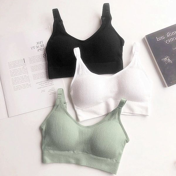 Joogaliivit Push Up Urheilutoppi kuntoiluun, iskunkestävä juoksuun, kuntosalille naisille Khaki Free Size
