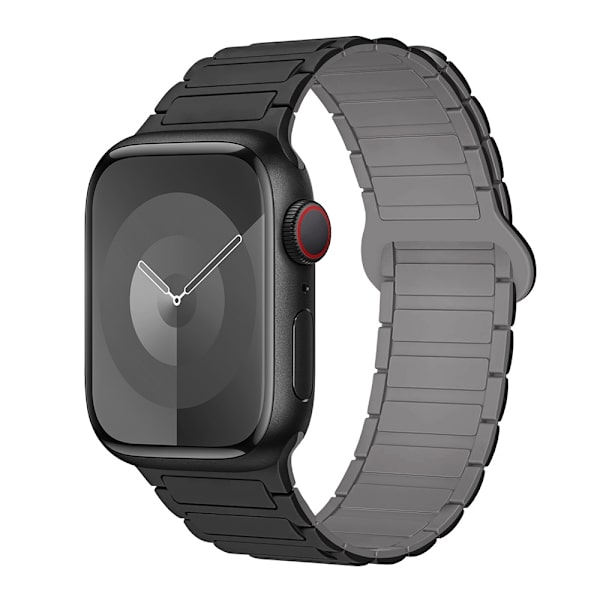 Kellon ranneke Apple Watch iWatch 38/40/41/10 sukupolvelle 42MM universaali musta harmaalla
