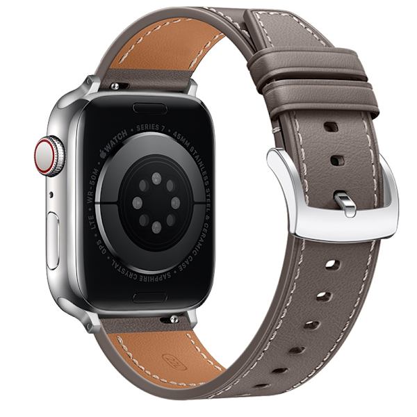 Klockarmband för Apple Watch iWatch 38/40/41/42mm Högkvalitativt grått