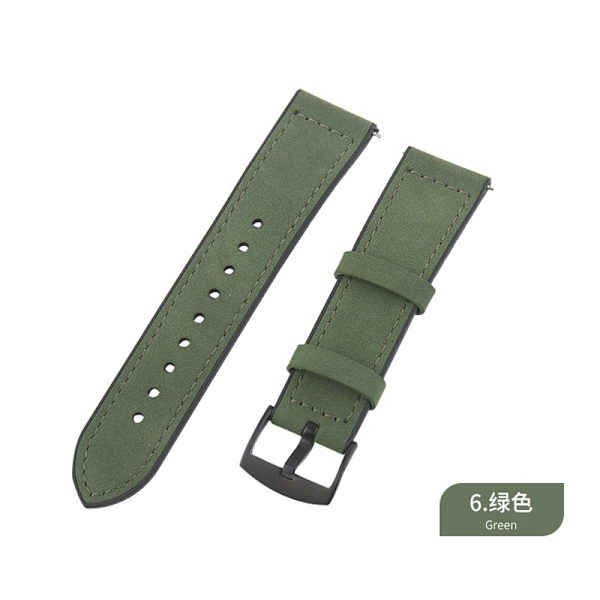 Klockarmband för Apple Watch iWatch 38/40/41/42MM med svart kontakt Grön