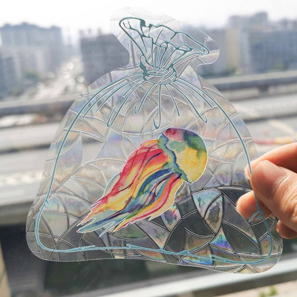 3D Sateenkaari Aurinkosieppari Seinätarrat Valonsieppari PVC Ikkunakalvo Itseliimautuva Tarratarra Moottoripyörätarra PVC-kalvo Kodin Sisustus RPS101 Overseas