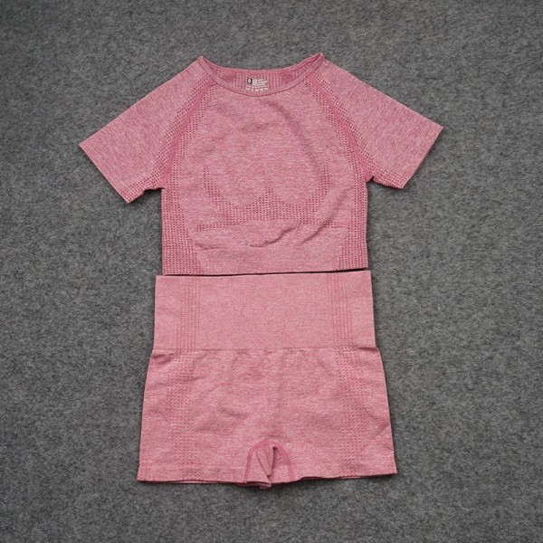 Yoga Set Träningskläder Gym Sport Löpning Träningskläder För Kvinnor Wine red S