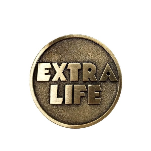Movie Ready Player One Extra Life Mønt Quarter Cosplay Prop Mindesmønt Halloween Gave Default Title