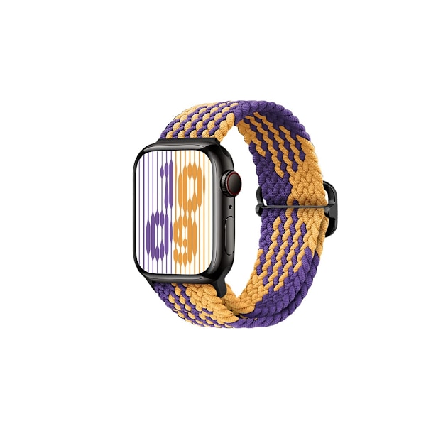 Urrem til Apple Watch iWatch 38/40/41MM Z mønster - lilla guld