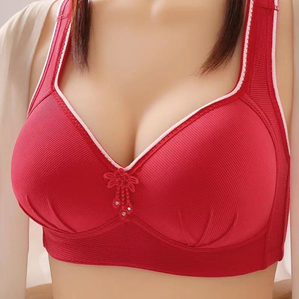 Dame Undertøj Bryst Push Up BH Polstret BH Blonde BH'er Til Kvinder Pushup BH Beige 38/85BC