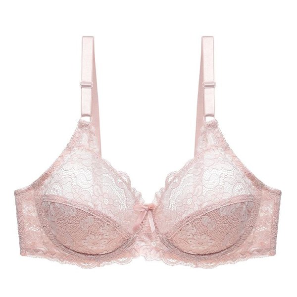Sexet Dame Blonde Plus Size BH Bomulds Bralette Undertøj Kvinde Blomster Brystholder Intimates Store BH'er Beige 42DDD