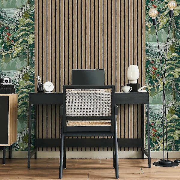 Panacea Träribbor Tapet Belgravia Valnöt Walnut