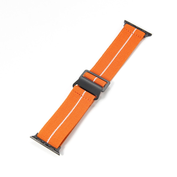Kellon ranneke Apple Watch iWatchille, liittimen koko 42/44mm työkalulla, oranssi ja valko-musta solki