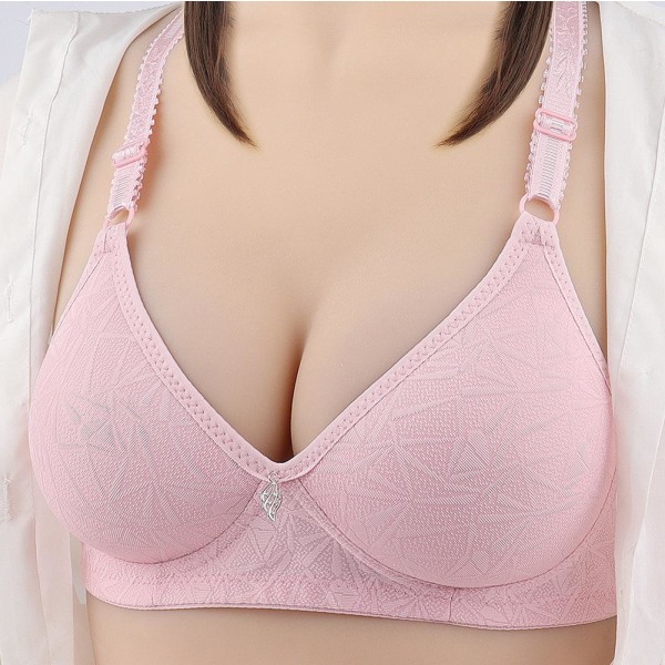 Damunderkläder Liten Byst Push Up BH Minimizer Djup Tjock Vadderad BH Spets BH:ar För Kvinnor Pushup BH Sport BH Pink 38/85B