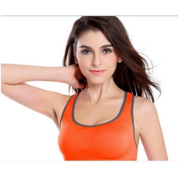 Joogaliivit Seksikkäät Saumattomat Joogapaidat Urheiluliivit Urheiluun Nukkumiseen Fitness-vaatteet Orange S