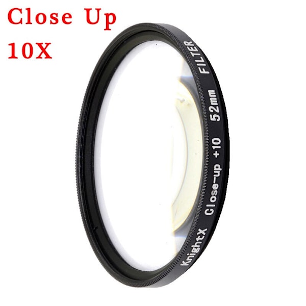 KnightX Kamerafilter 52MM neutral densitet ND stjerne 4X 6X linje Special Effects makroobjektiv til smartphone mobiltelefon mobil android 52mm Close Up10X