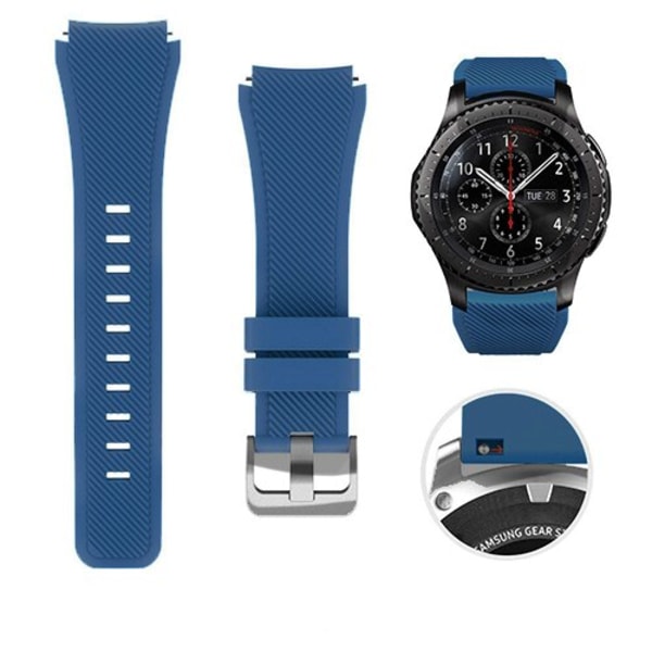 Silikonband för Samsung Galaxy Watch 3 45 mm/huawei watch GT2 46 mm/Gear S3 klockband Armbandsrem Sky blue Samsung Galaxy 46mm