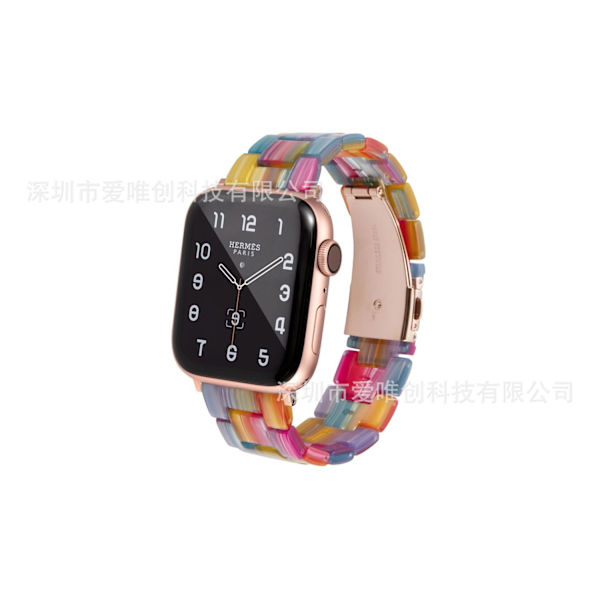 Klockarmband för Apple Watch iWatch 38/40/41mm Regnbåge