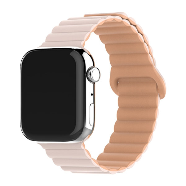 Klockarmband för Apple Watch iWatch för S10-46mm 42/44/45/49mm Oxford rosa med rosgrå