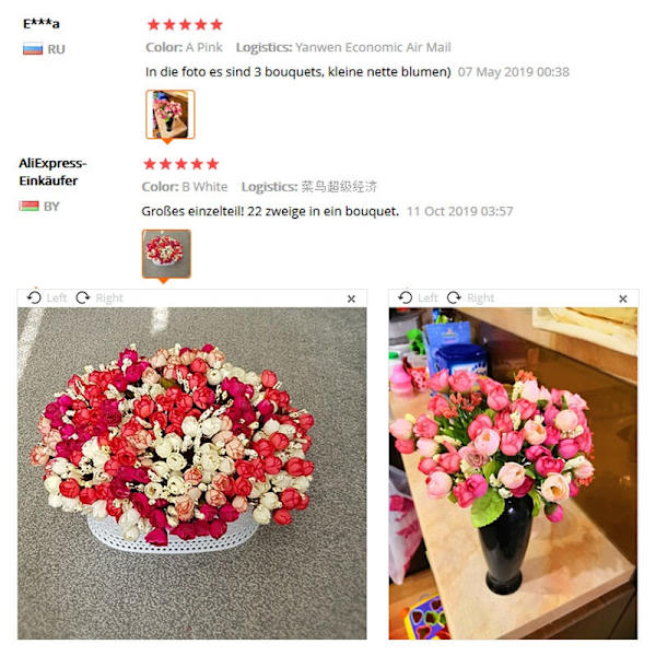 Efterår 15 Hoveder/Buketter Små Knopper Roser Bract Kunstig Blomst Silke Rose DIY Bryllup Hjem Juledekoration Blomster Rose Gaver D white