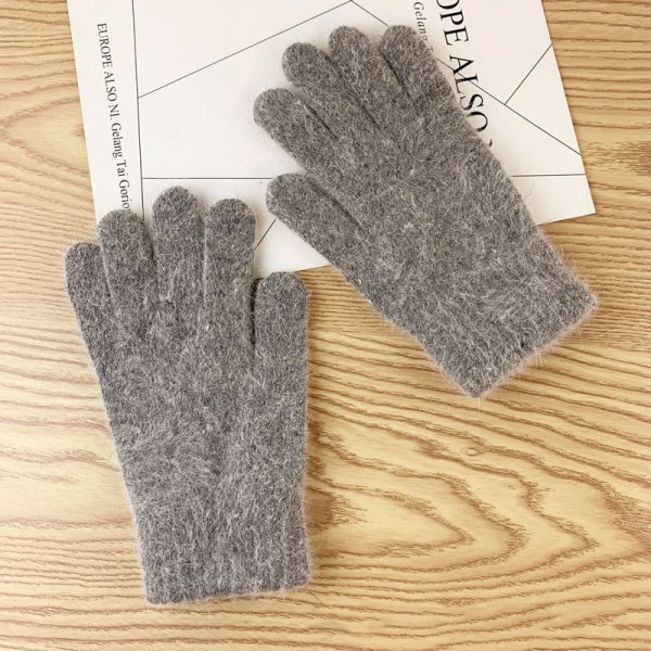 Hansker dame vinter søte plysj varme ridehansker damehansker damehansker dame vinterhansker vinterhansker dame Beige One Size
