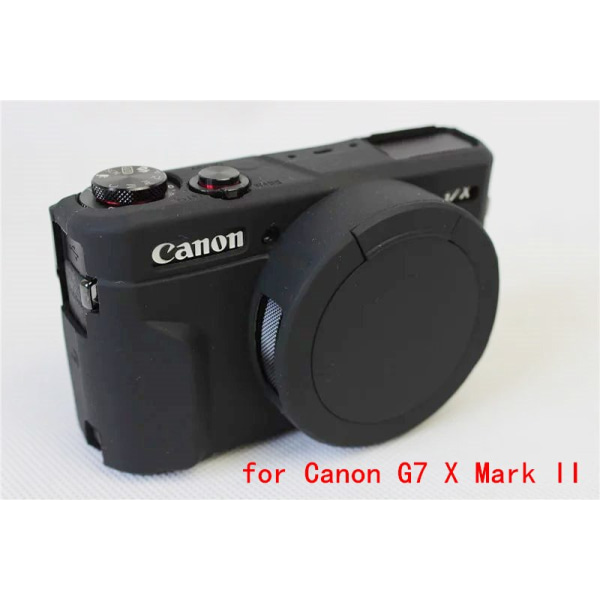 Kameraväska för Canon G7X3 G7 X Mark III G7X2 G7 X Mark II vlog Case Skyddande silikon Mjukt cover Soft shell g7xm2 g7x2 G7X2