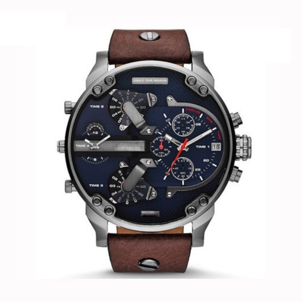 Klokke Herreklokke Personlighet Stor Urskive Klokke Trend Metall Kvarts Klokke 7313 belt