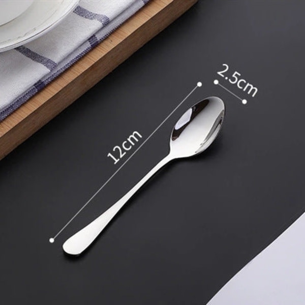 Bordbestikk i rustfritt stål skje kjøkken hotell skje husholdnings spiseskje suppeskje kaffeskje No. 4 spoon
