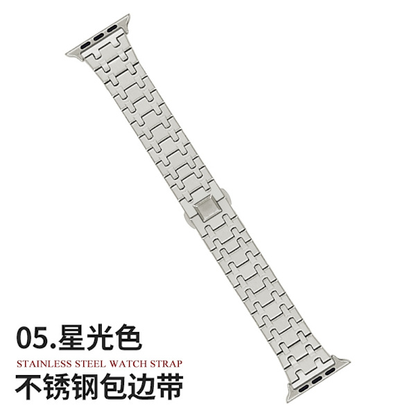 Klockarmband för Apple Watch iWatch för 38-40-41mm Stjärnljusfärg