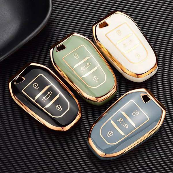 Nytt TPU Bil Fjärrnyckel Fodral Skal För Peugeot 308 408 508 2008 3008 4008 5008 Citroen C4 C4L C6 C3-XR Picasso DS3 DS4 DS5 Red