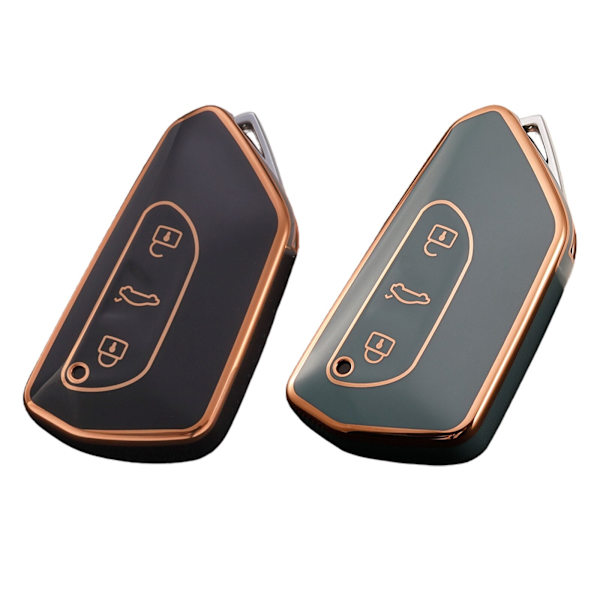 TPU Bilnyckelskydd För Golf 8 TPU Skal Nyckelskydd För Skoda Octavia A8 MK4 Mk8 2020 2021 Seat Leon Mk4 Cupra Formentor Bilnyckel Red