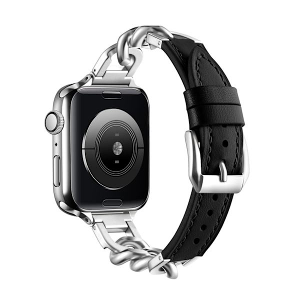 Urrem til Apple Watch iWatch 42/44/45/49mm - S kode sort
