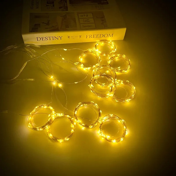 3m Hyvää Joulua LED-valoketjuverho Jouluvalot Garland Joulukoristeet Kotiin Joulukoristeet Navidad Uusi Vuosi 2024 White 3MX1M 100LED
