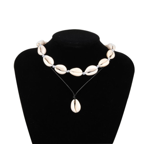 Hot Conch Seashell Halskjede Dame Smykker Sommer Strand Shell Choker Bohemian Tau Cowrie Perlekjeder Håndlaget Krage Kvinnelig Style 24 Overseas