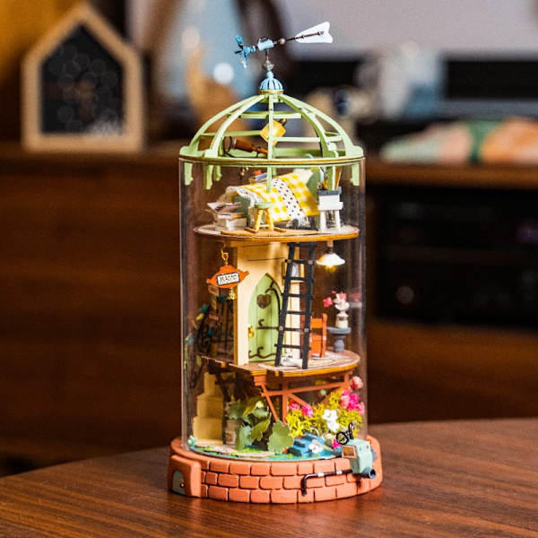 Robotime Rolife Dukkehus DIY Mystisk Verden Hus med Møbler Børn Voksen Miniature Dukkehus Træsæt Legetøj Gaver as photo DS002