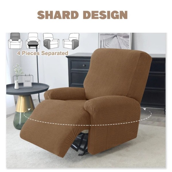 Polar Fleece Fåtöljöverdrag Delad Relax Allomfattande Lazy Boy Stolskydd Vilstol Enkel Soffa Överdrag Fåtöljöverdrag A8 Recliner Cover