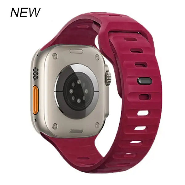 Kellon ranneke Apple Watch iWatch 38/40/41/42MM S10 yleinen viininpunainen